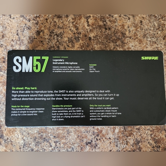 Shure SM57 Black Dynamic Microphone - Picture 4 of 8